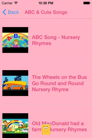 Cute ABC-Alphabet-Colors-Shape Songs Rhymes screenshot 4