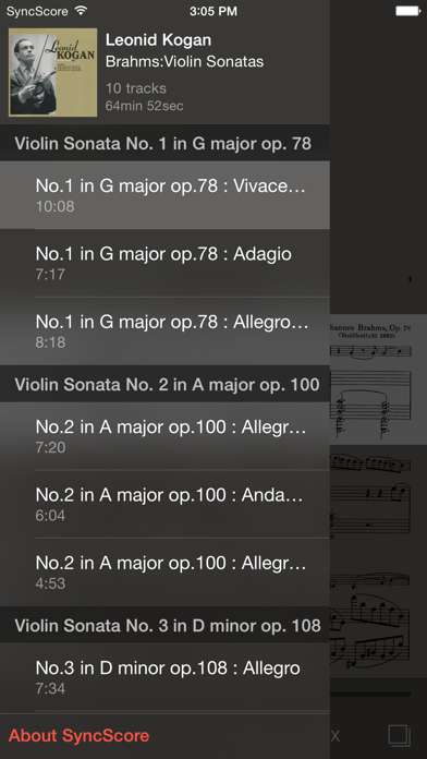 How to cancel & delete Brahms Violin Sonatas from iphone & ipad 3