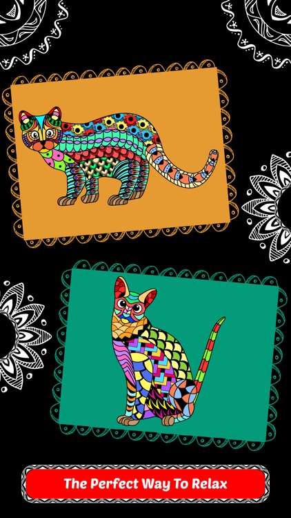 Creative Cats Art Class- Mindfulness Coloring Books for Adults screenshot-3