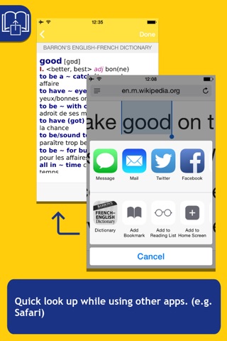 Barron’s French-English Bilingual Dictionary screenshot 4