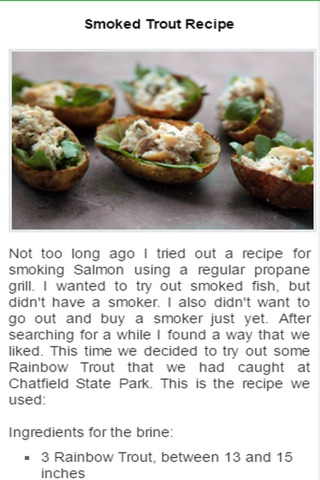 Trout Recipes screenshot 2