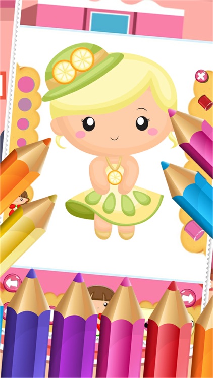 Little Princess Food Coloring World Drawing Story Kids Game