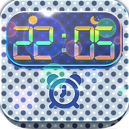 iClock – Polka Dot : Alarm Clock Wallpapers , Frames & Quotes Maker For Pro