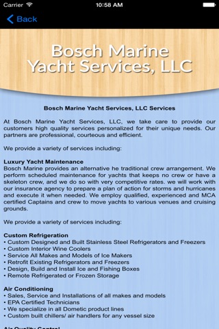Bosch Marine Yacht Services, LLC screenshot 2