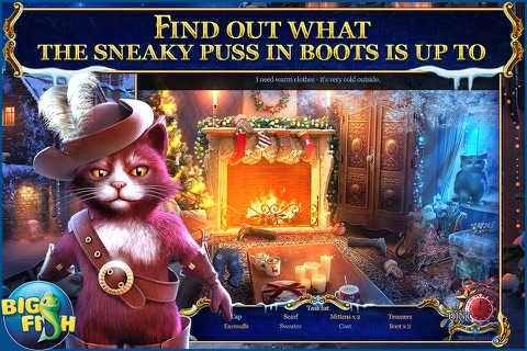 Christmas Stories: Puss in Boots - A Magical Hidden Object Game screenshot 2