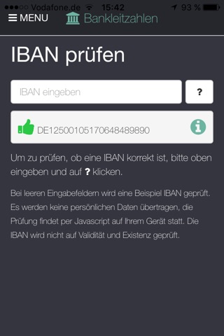 Bankleitzahl screenshot 4