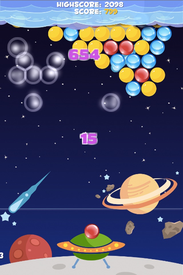 Bubble Cloud Planet Mania - Popping Shooter Puzzle Free Game screenshot 2