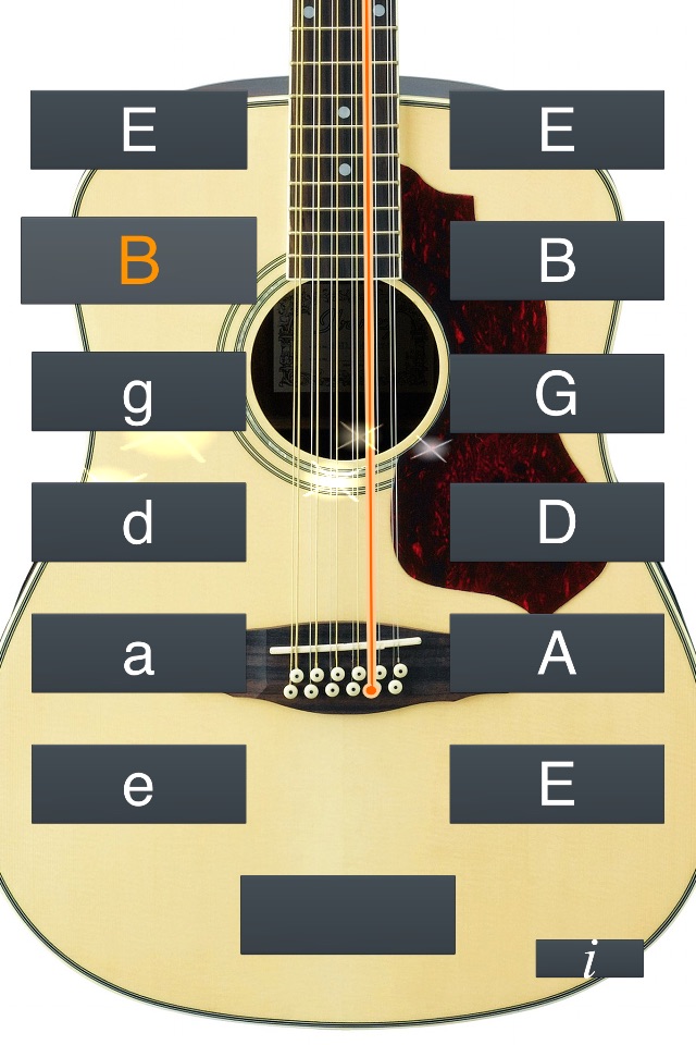12-String Guitar Tuner Simple screenshot 2