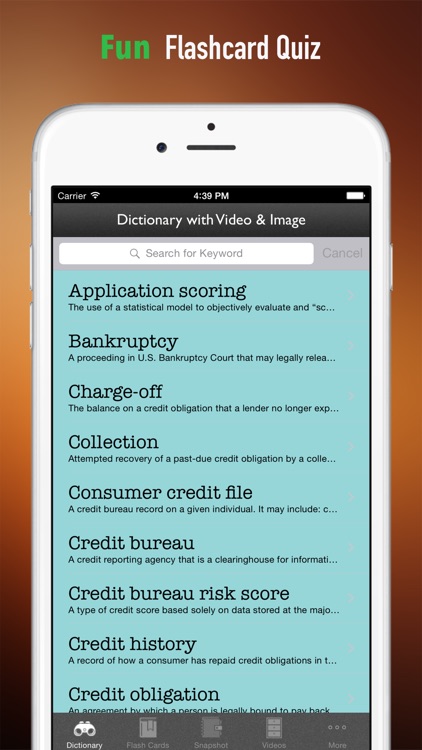 Understand Credit Report and Improve Your Credit Score: Glossary Reference with Video Guide screenshot-3