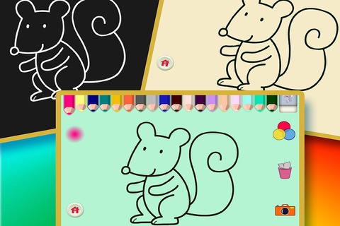 Panda Coloring - 爱画熊猫和鸟儿的小博士童童 screenshot 4