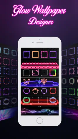 Game screenshot Glow Screen Wallpapers Maker-Icons, Shelves, Docks mod apk