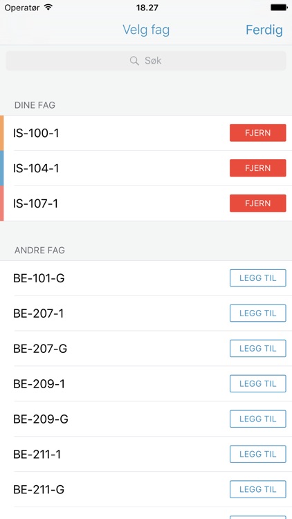 Timeplan UiA screenshot-3