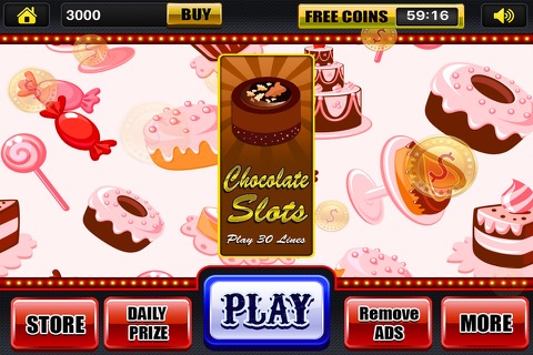 Chocolate Bars Slots - Classic Wild 777 Casino! Spin & Win Jackpot Pro screenshot 3