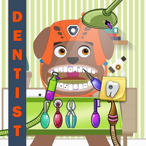 Kids Dentist Game Inside Office For Seven Patrol Dogs Edition Icon