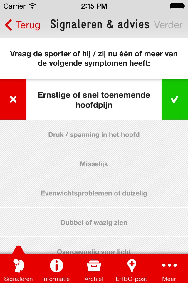 Hoofdletsel screenshot 2