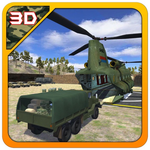 Army Helicopter Cargo Relief – Frontline Apache Carrier Flight Simulator Game icon