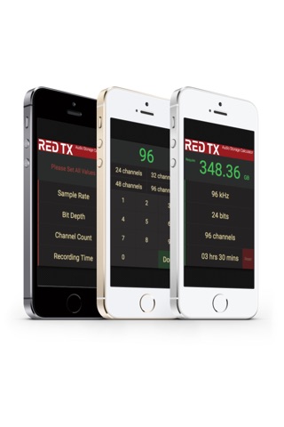 Red-TX Audio Storage Calculator screenshot 4