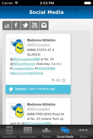Madonna University Athletics screenshot 4