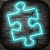 Neon Glow Puzzle.s for Kids and Adults – Cool Jigsaw Mind Game to Train Your Brain