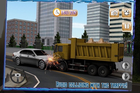 Transport Truck 3D: River Sand screenshot 4