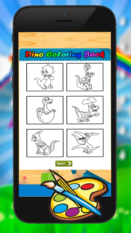 Kids Dinosaur Coloring Book - Drawing Painting Dino Games