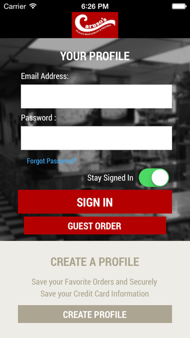 How to cancel & delete Caruso’s Pizzeria from iphone & ipad 1