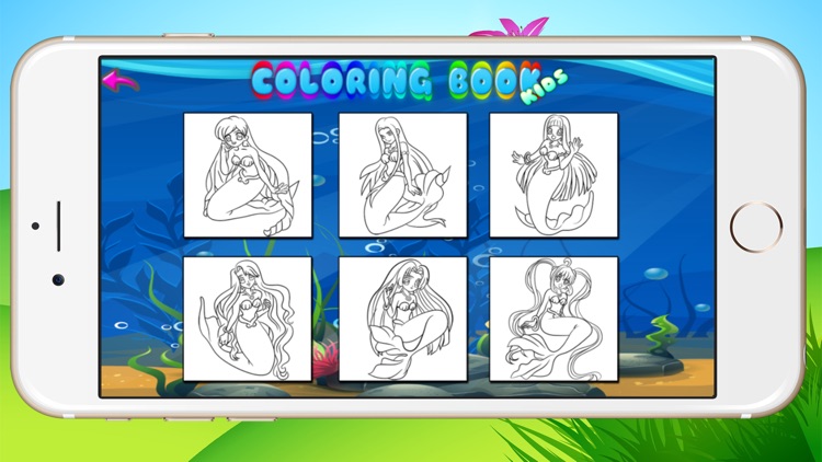 Drawing Painting Little Mermaid - Coloring Books Princess Games For Toddler Kids and Preschool Explorers screenshot-4