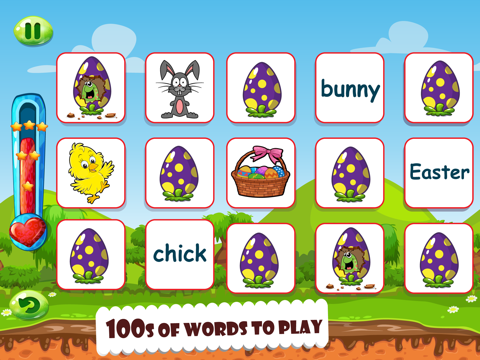Easter Word Match and Coloring screenshot 2