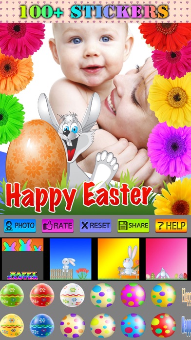 Happy Easter Frames and Stickersのおすすめ画像3