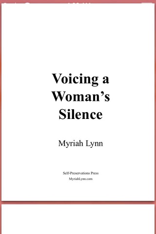 Voicing a Woman's Silence Lite (VWS) by Myriah Lynn screenshot 2