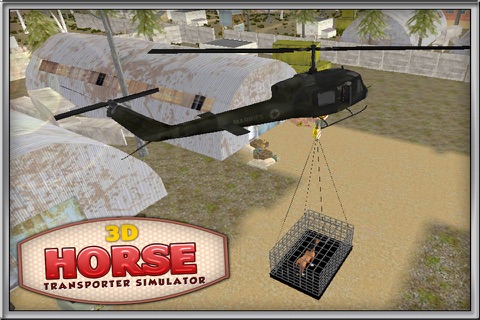 Horse Transporter Simulator 3D - Rescue & Transport Horses in Real Helicopter screenshot 4