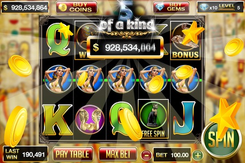 Slots: Pharaoh's Gold - Vegas Themed Casino Slots Free screenshot 2