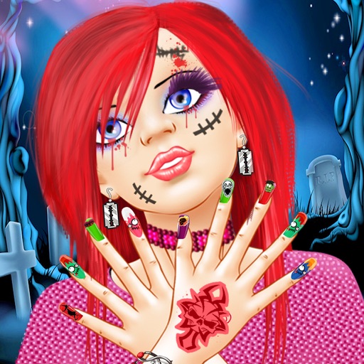 Monster Girl Long Nails Makeover saloon in Scary House PRO icon