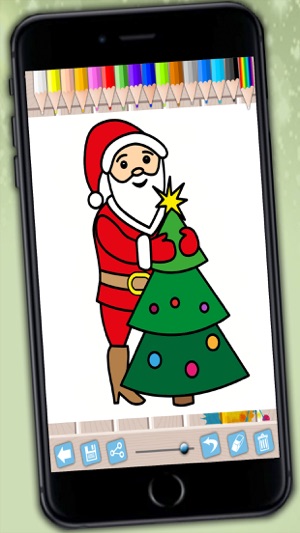 Santa Claus coloring pages xmas - Drawings to colour on chri(圖2)-速報App