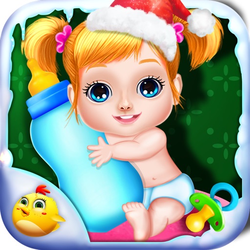 Christmas Baby Care And Bath Icon