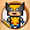 Learn To Draw Pixel Superheroes Edition