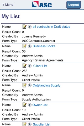 ASC Contract & Document Management screenshot 3