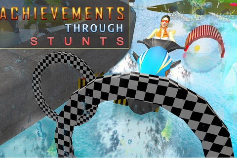 Water Jet Ski Riptide 3D - speed boat stunts and ship wipeout simulator screenshot 3