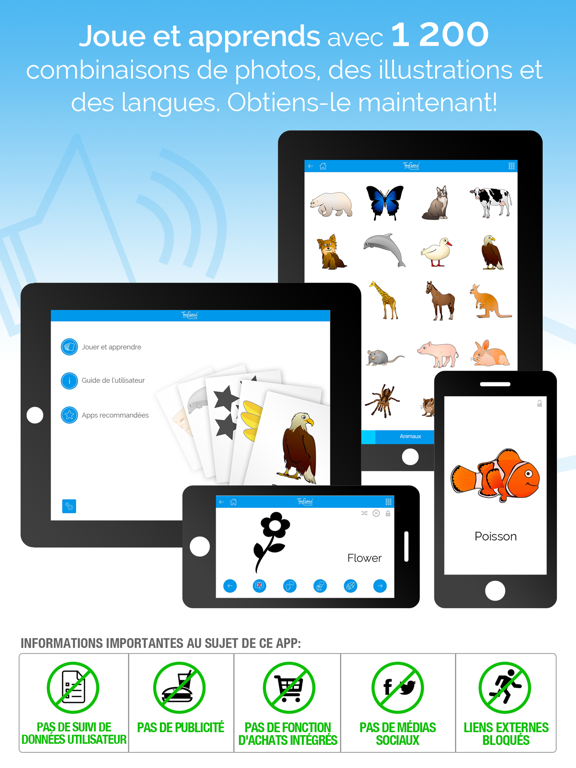 Screenshot #4 pour TinyGenius | Jeu de Cartes pour les Enfants à Apprendre Premiers Mots
