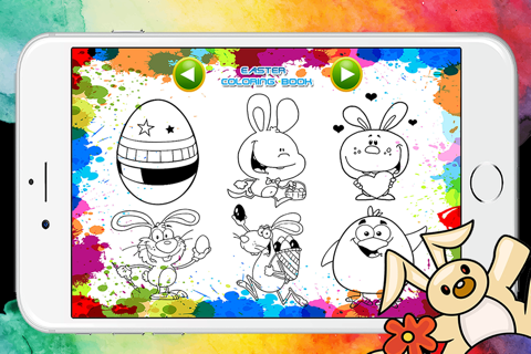 Easter Egg Kids Coloring Book Pages Game screenshot 2