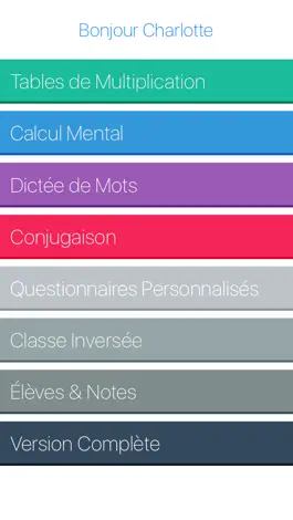 Game screenshot Révisions - Du CP au Collège des exercices d'orthographe, de calcul mental, de conjugaison, de tables de multiplication, questionnaires personnalisés. mod apk