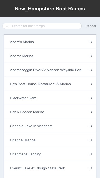 New Hampshire Boat Ramps & Fishing Ramps