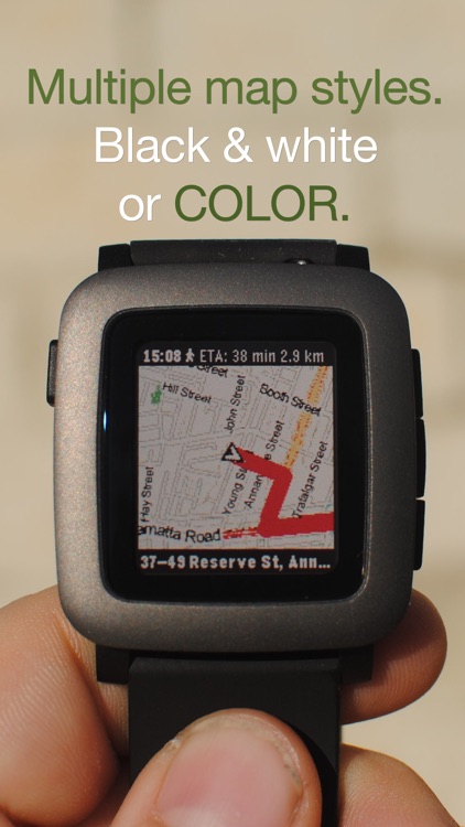 MapsGPS for Pebble - Smartwatch maps and directions