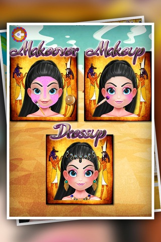 egypt girl makeover and dress up - Egypt Princess Romaa Makeup Makeover & Dress up Salon girls games screenshot 3