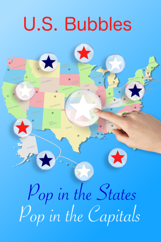 U.S. bubbles: US map quiz - náhled