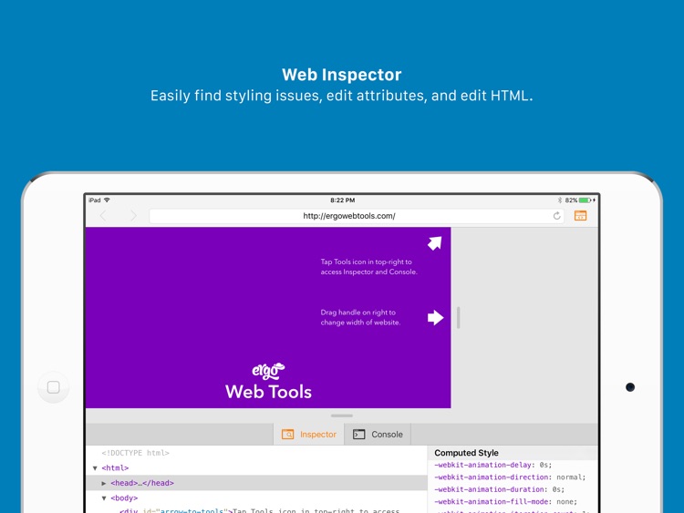 Ergo Web Tools