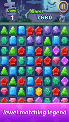 Game screenshot Zombie Attack Jewels Magic - Puzzle Gems mod apk