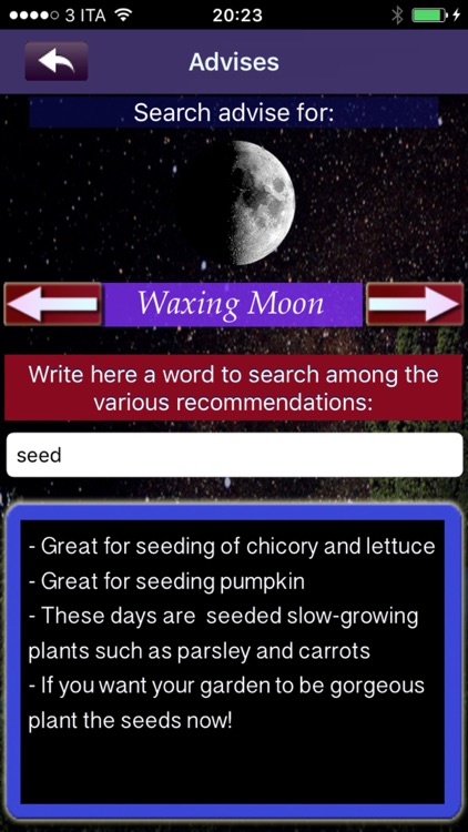 my Moon - tune in your life with the moon and lunar cycles, recommendations and suggestions for each phase of the moon screenshot-4