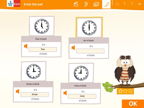 Ernie the owl, Englisch lernen in der Grundschule Klasse 2 - 4 mit Klett nach dem offiziellen Lehrplan screenshot 4