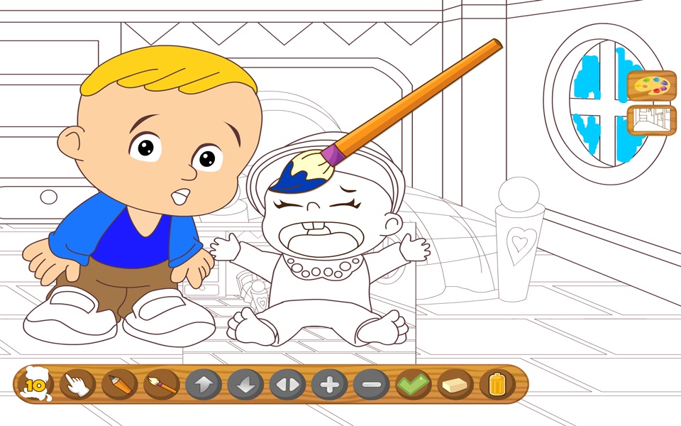 Coloringbook baby - Color, design and play with your own coloringbook baby screenshot 3